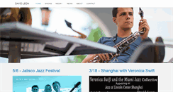 Desktop Screenshot of davidleonjazz.com